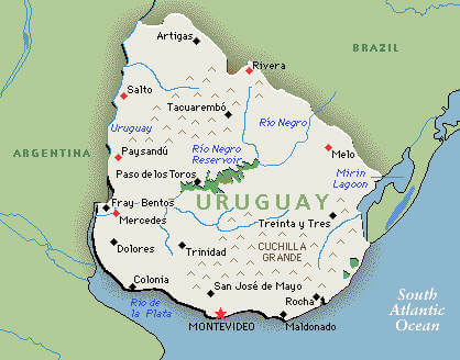 uruguay maps